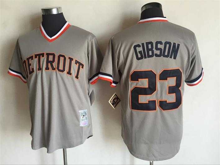 Detroit Tigers #23 Kirk Gibson Gray Mitchell And Ness Throwback Pullover Stitched Jersey,We sell and wholesale Detroit Tigers #23 Kirk Gibson Gray Mitchell And Ness Throwback Pullover Stitched Jersey on line form chian!